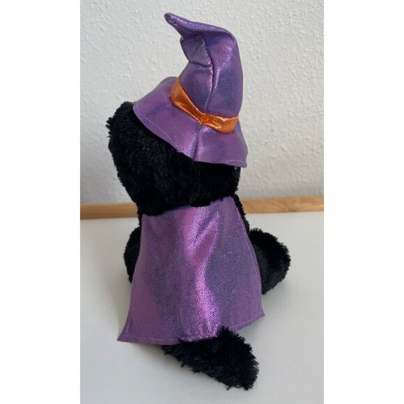 Poopchis Friends Trixee Halloween Black Cat Witch Hat Purple 7" Plush Stuffed An - Picture 3 of 9